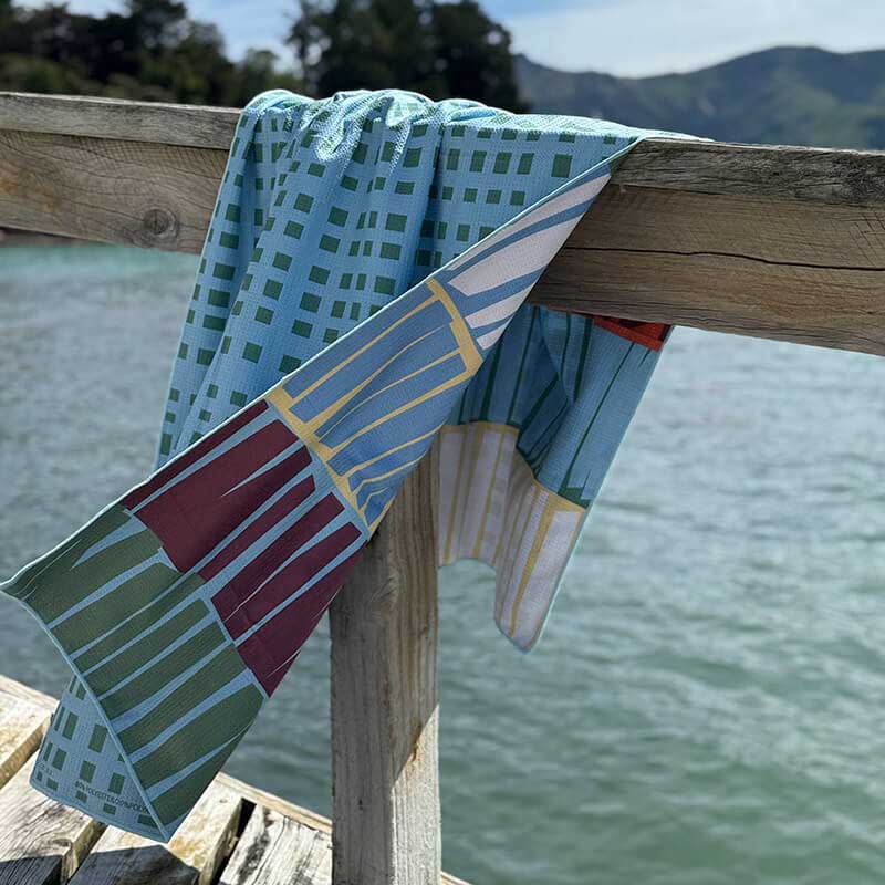 ICO Traders Sandfree Beach Towel - Cheese & Pineapple
